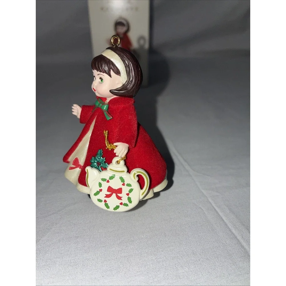 Hallmark Keepsake Madame Alexander Ornaments Christmas Tea Cherry Parfait 2pc